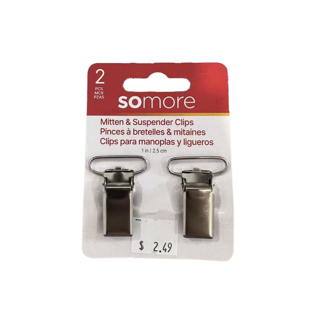 SoMore Mitten & Suspender Clips 1in / 2.5cm The Wee Fabric Shop