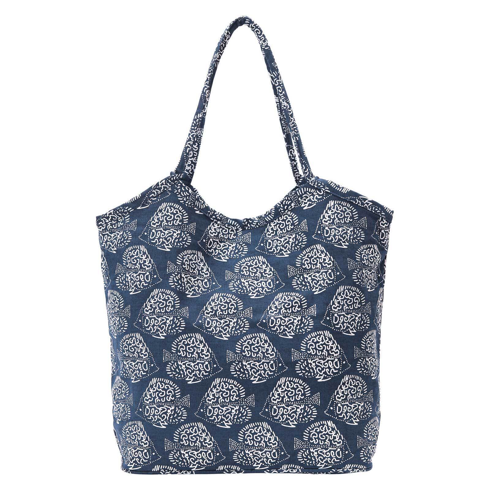 rockflowerpaper - INDIGO FISH Bucket Bag | The Wee Fabric Shop - New ...